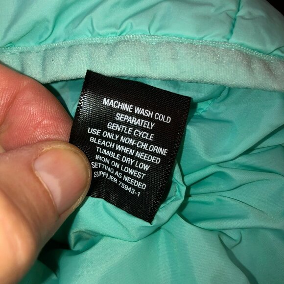 XERSION Womens Size 3X Packable Blue Green Puffer Vest Pockets Full Zip - Picture 10 of 11